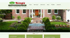 Desktop Screenshot of kingslandscaping.com