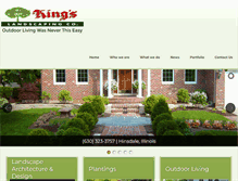 Tablet Screenshot of kingslandscaping.com